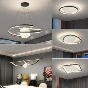 客厂厅吊灯约现代大气简形中山灯219具直销北欧卧室餐厅灯圆客厅