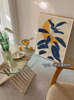 北欧ns风小众现艺术客厅饭装饰画简约iJA240010代太阳画卧室厅植