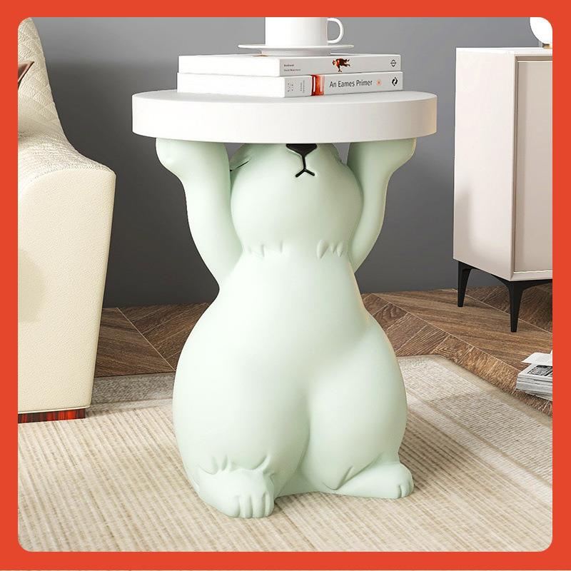 轻奢兔F7686S9S子托盘落地摆件大型客居厅家装饰品电▽柜沙发视旁