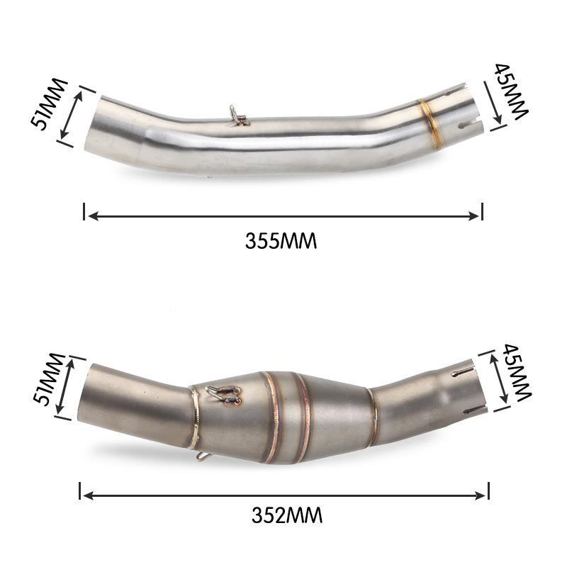 摩气托车改装贝纳利黄龙15/0MP-9290/6030春风650NK回压中0段排管