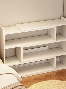 置架桌面书架靠墙可书柜学生用家出收纳柜物靠墙边租屋可伸缩FPR