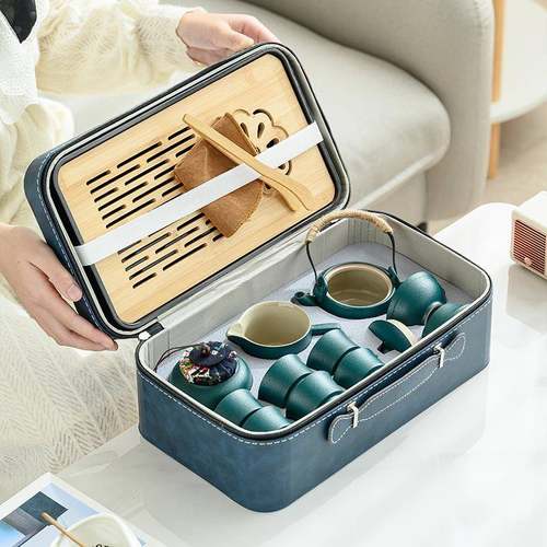 功夫壶茶XY-55656具户外旅行茶具泡装茶盘家用套便携式茶中秋国庆