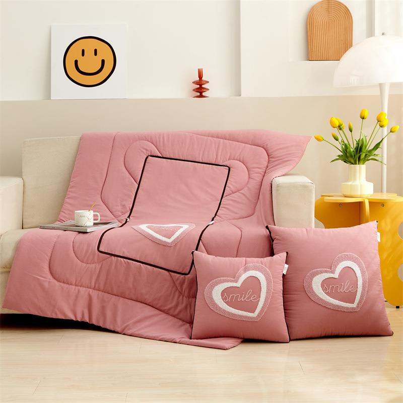 多功能二合一M-221047子抱枕被两用垫抱枕印lgo车内靠枕靠被实用