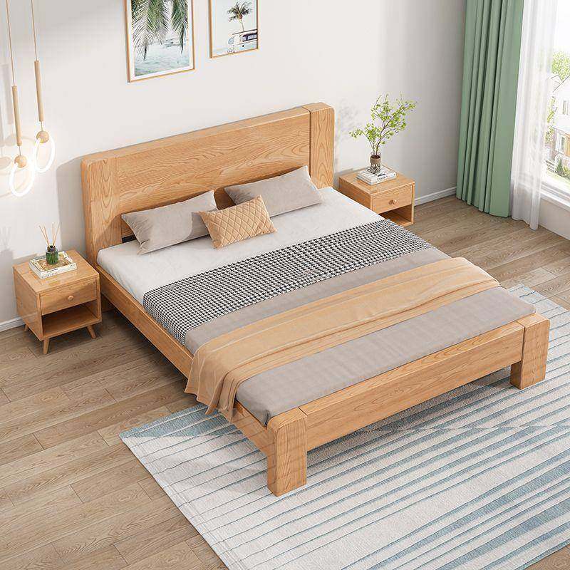 简房约现代实木床人体工学1.用5全米双人床家用主卧出租1KFI.2米