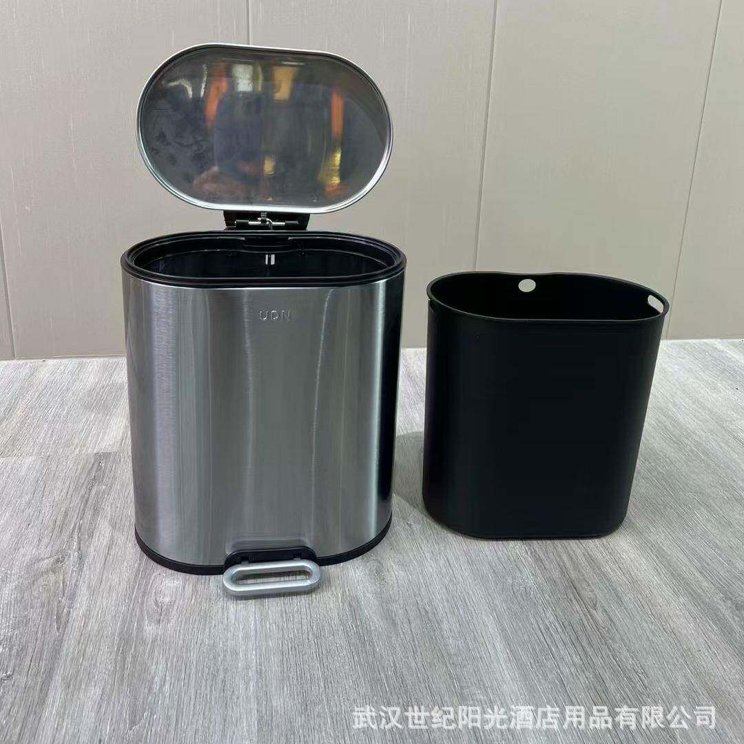高UDN-T5品颜值不钢脚踏质脚踩垃圾桶卫生间厕所锈厨家用房客厅防