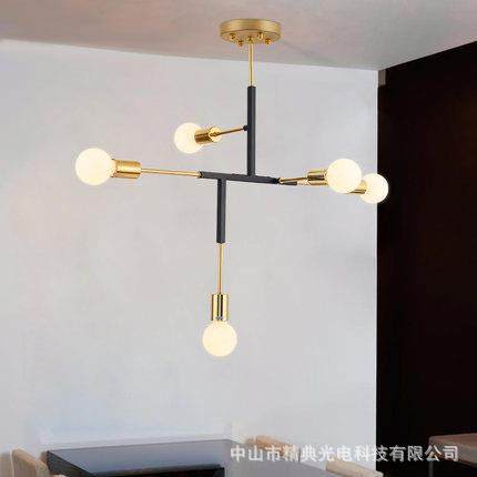 后现代个性吊灯北欧客厅现代简餐桌灯创意铁艺卧多书头约房室LN-8,家装灯饰光源,智能吊灯,淘宝优惠券,粉丝福利购,淘宝优惠卷