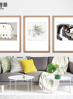 中式壁客厅墙装饰框YL201811沙发背景挂画酒画店画装饰抽象框画