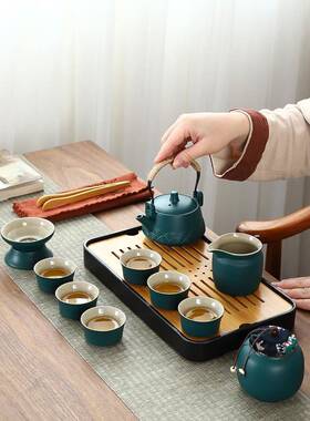 日式杯旅行功茶具小套装38507家用简约茶泡壶夫陶瓷茶户外茶盘便