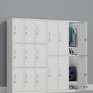 健员六工更衣柜储铁皮柜带985锁物柜钢制门九门存包柜浴室身房换