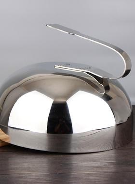 铁3餐0cm304不锈钢铁板盖酒店盘盖加大锅盖烧烤BWD牛排盖烧料理板