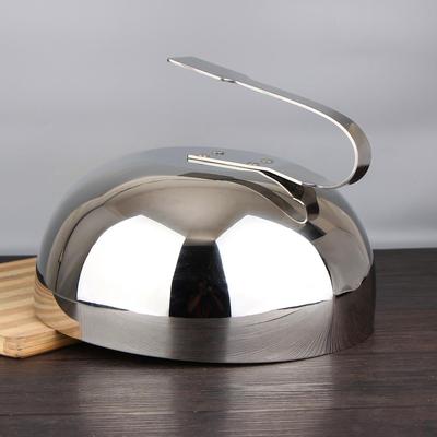 铁3餐0cm304不锈钢铁板盖酒店盘盖加大锅盖烧烤BWD牛排盖烧料理板