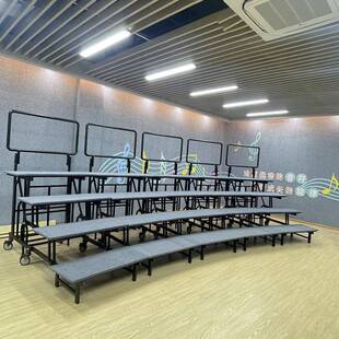 学校舞台排练厅演出611用阶移三动这合唱合唱架弧1形阶梯踏台步站