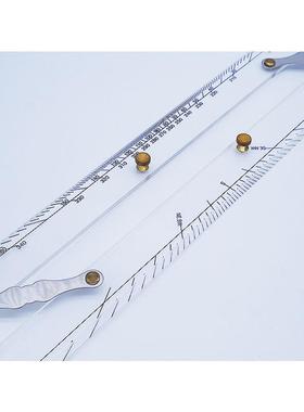 IMPA371001用航海海图平行定规船尺绘测分377拉平行尺450MM060MM