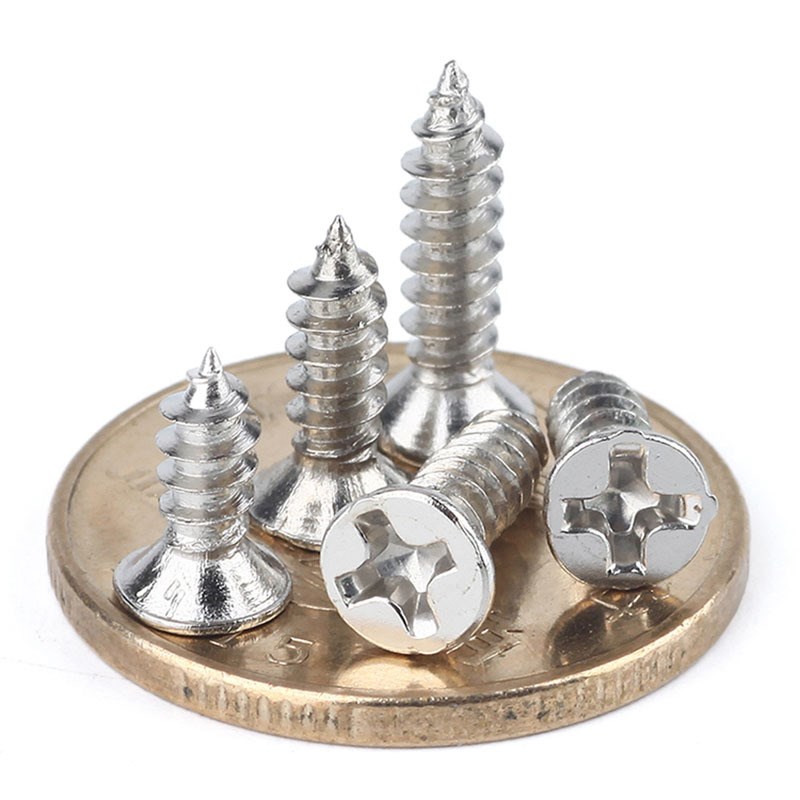 KA淬火镀镍加硬沉头自攻r螺丝平头自攻螺钉M2M3M3.5M4直售