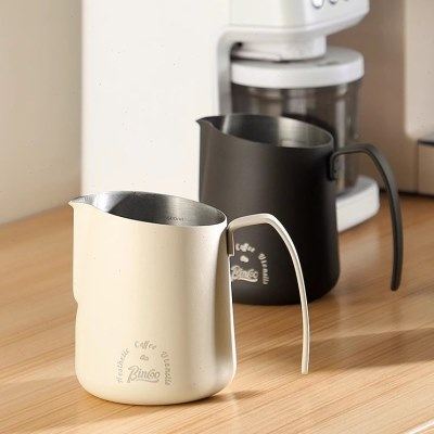 Bincoo大斜口拉花缸304不锈钢专业咖啡打奶缸带刻度尖嘴奶泡杯,餐饮具,拉花缸/拉花杯/打奶缸,淘宝优惠券,粉丝福利购,淘宝优惠卷