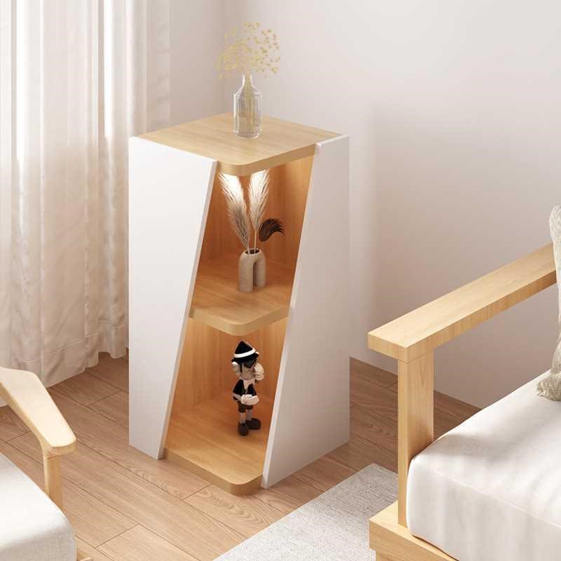 角柜转角柜靠墙h歪柜子玄关书柜拐角墙角置物架角落创意三角柜弧