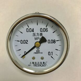 15PSI 英文轴向1BAR 0.1mpa 牙m14 压力表 直径60mm Y60Z