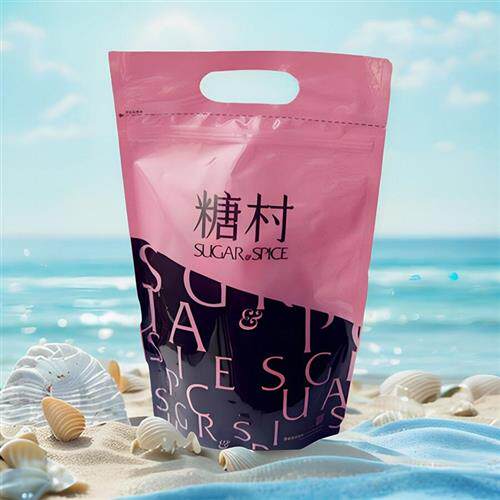 台湾省糖村牛轧糖法式牛轧糖原味400克夹链袋装