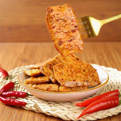 渝妹子武隆羊角豆干重庆特产手撕素肉麻辣五香豆干解馋小零食450g