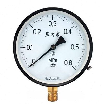 .1 y-101 压力表150*6压力表m20/0级  . -弹簧管0普通250Y-1.5mpa