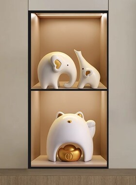 大象摆饰轻奢高i档酒柜装饰品客厅餐柜家居好物办公室高级感礼物