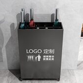 雨伞收纳架商用大容量伞桶酒店大堂学校教室门口沥水存放置物架子