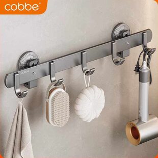 卡贝挂钩免打孔强力浴室置物架吸盘式粘钩门后挂衣钩厕所厨房挂架