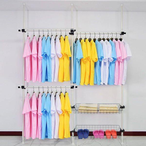 衣柜简易布艺简约现代收纳分层隔板三角组装衣柜挂衣杆多功能免钉,收纳整理,植绒衣架/布衣架,淘宝优惠券,粉丝福利购,淘宝优惠卷