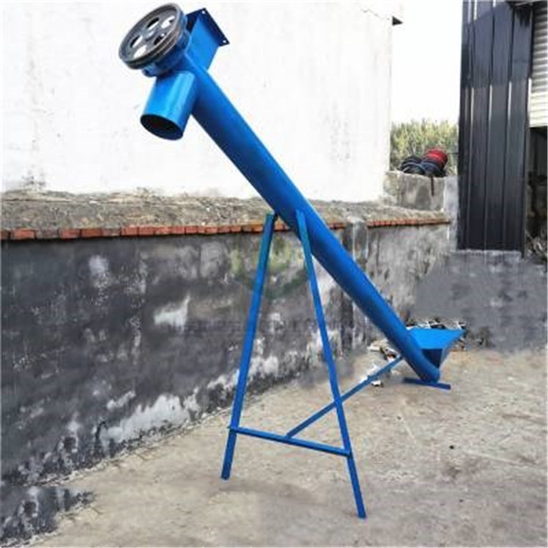 玉米螺旋提升f机 倾斜式蛟龙上料机 粮食装罐用喂料机Lj3