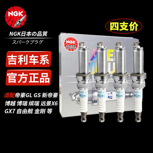NGK火花塞适配吉利帝豪GL/GS博瑞博越EC7 GX7远景X6缤瑞