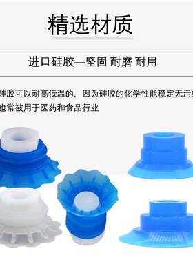派亚博PIAB款开袋真空吸盘强力气动工业蓝色吸嘴 F18 F22 F26 F33