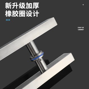 玻璃门拉手高级感不锈钢门把手木门拉手黑钛钛合金玫瑰金哑黑无指