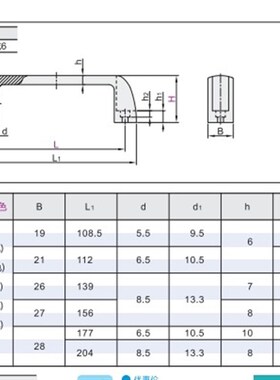 XAB41-L117/L132-H41/H45/H57/H63-E/W/J/F/L 方形尼龙拉手 把手