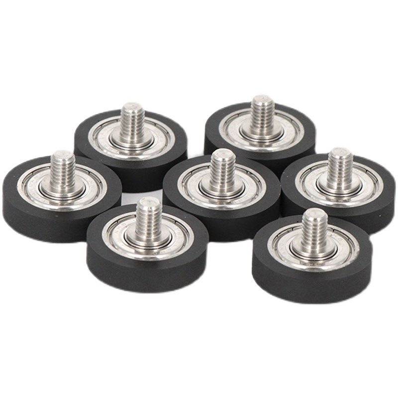 外螺纹BAN21/ BAN01 02 03 04 06-A-d3-d4-d5-d6/8包胶轴承圆柱型