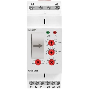 20A可调DC24V交流220 欠电流监控继电器2A GEAY格亚GRI8 06AB过