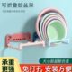 可折叠壁挂脸盆架卫生间免打孔置物架浴室厕所洗澡脚盆收纳沥水架