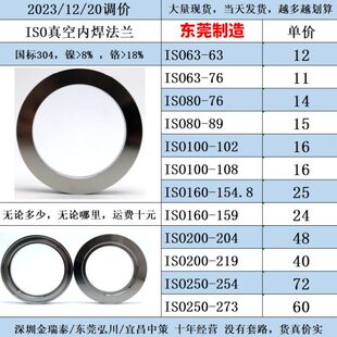 ISO真空法兰 沟槽固定法兰 ISO内焊法兰ISO63/80/100/160/200/250