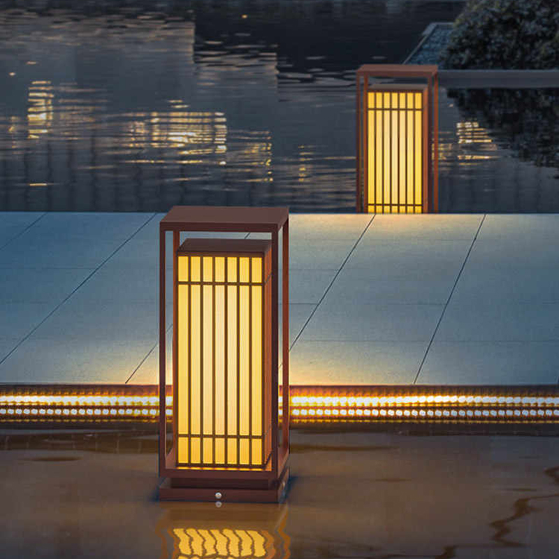 新中式景观灯太阳能户外防水地灯庭院灯I楼盘别墅草地灯氛围草坪