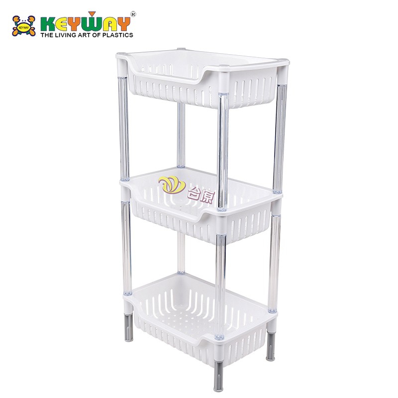 置物架塑料多层收纳架p桌面卫生间储物架落地2层3层厨房调味架客