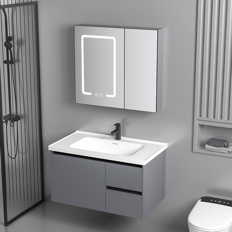 防霉防水蜂窝铝浴室柜陶瓷一体盆太空铝组合卫生间洗脸Z洗手洗漱