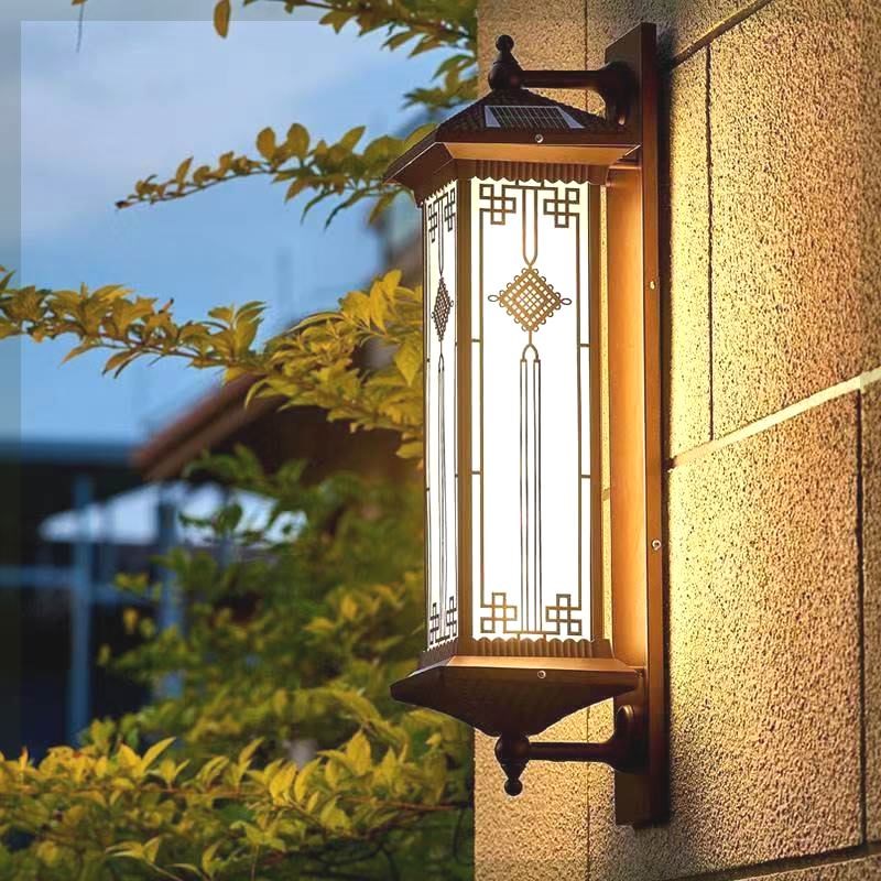 庭院壁灯太阳能超亮户外防水别墅大门口外墙新中式复古Z室外阳台