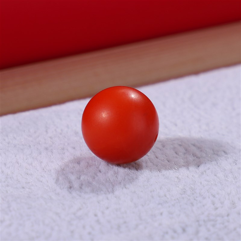 毕业级保山南红 阿n东寨老料 南红珠散珠纯色柿子红满肉单珠