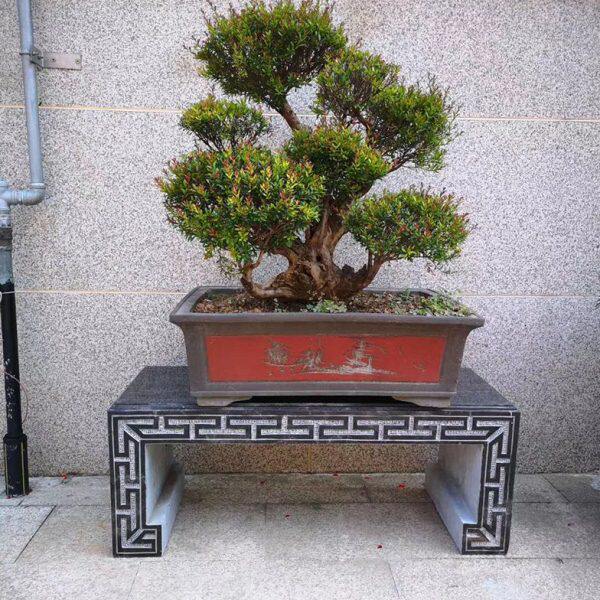 仿古庭院石花架石雕盆景台石头底座摆件石桌石凳子石条案青石供桌