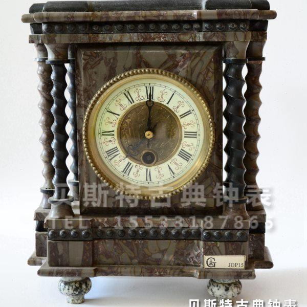铸铜理石静音钟表|老式仿古座钟|上弦机械台钟壁炉玄关钟,家居饰品,座钟,淘宝优惠券,粉丝福利购,淘宝优惠卷