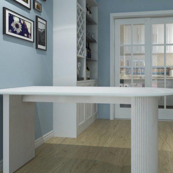 法式奶油风小户型岛台岩板餐桌靠墙实木家用半圆形桌子大理石餐桌,住宅家具,岩板餐桌,淘宝优惠券,粉丝福利购,淘宝优惠卷