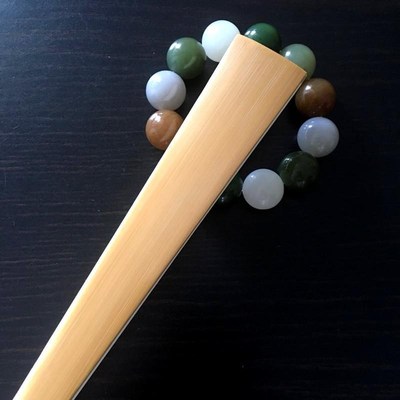 怀袖堂 折c扇 扇子 手工白玉竹扇骨 10寸15方3.3排口  个性定制