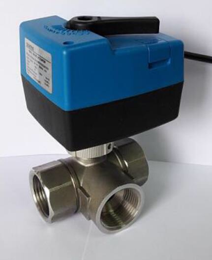 流量控制三通电气比例阀BSBA25-3 气液体,0~10V输入,0.6MPa 1寸