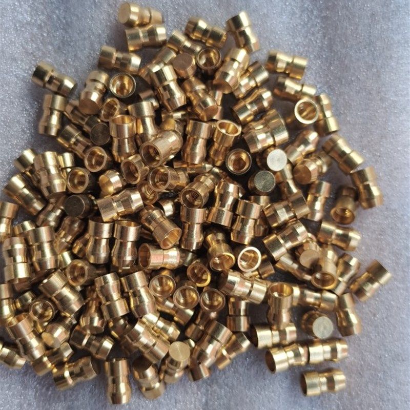 铜螺母M7细牙铜螺母M7X0.5滚花铜螺母M7注塑铜螺母7mm预埋铜螺母