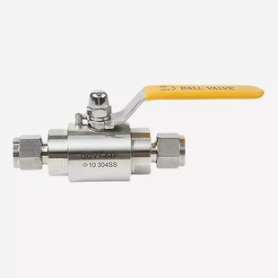 304 316不锈钢双卡套气源球阀QGY1-64P高压手动球阀仪表手柄开关