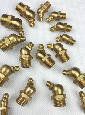 JB/T7940.2-1995接头式压注油杯45/90度铜油杯M10X1M8X1M6X1M12X1